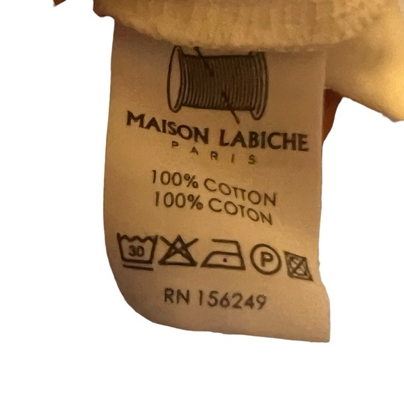 Maison Labiche Paris white crew neck cayman paradise t-shirt Made in Portugal - Picture 8 of 9